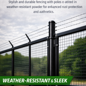 Powder Coated Pole Fence